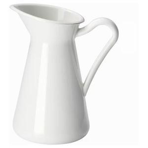 이케아 소케레르트 꽃병 0.6L 화이트 높이16cm 스틸