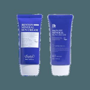 벤튼 스킨핏 미네랄 무기자차 톤업 선크림 50ml 2개