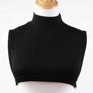 [하프클럽/옷자락]여자 겨울 보온 무지 블랙 화이트 페이크폴라 넥카라