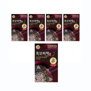 리엔 흑모비책골드 염색약 자연갈색, 90g, 5개