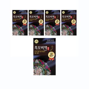 리엔 흑모비책골드 염색약 흑색, 90g, 5개
