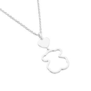 [TOUS]뉴 실루엣 베어 모티프 실버 목걸이/TOUS New Silhouette Bear Motif Silver Necklace/612494510