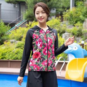 여성 여름 엄마옷 모슬린 로즈후드집업 래쉬가드수영복 SW206343 마담/미시옷/중년여성의류/빅사이즈