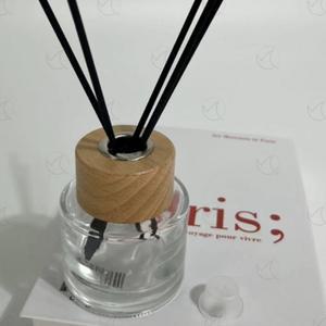 100ml 디퓨져 빈용기 방향제 나무뚜껑 유리병 우드마개 공병