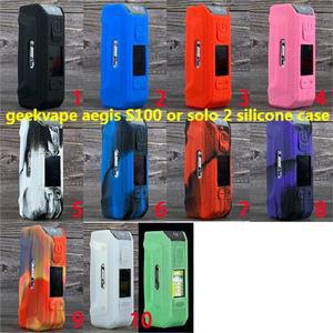 Geekvape Aegis S00 솔로 2  소프트 실리콘  케이스 고무 슬리브 실드 랩 스킨 개 신