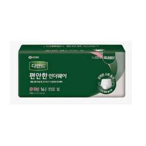 유한킴벌리 디펜드 편안한 언더웨어 일반 중대형 16매입