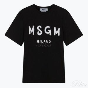 MSGM 25SS 브러쉬드 로고 반팔 티셔츠 2000MM510 200002 99