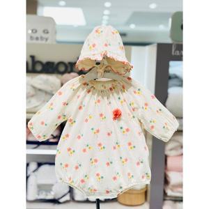 [압소바](대구신세계)[압소바 뱀띠임신출산선물] 수수요루 7부 바디슈트+보넷세트(A2110632)크림