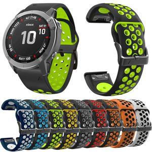 Garmin Forerunner 965 S62 S70 시계 밴드 손목 22 26mm 팔찌 용 투톤 스포츠 실리콘 퀵 릴리스 스트랩
