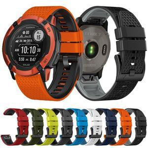 스포츠 실리콘 스트랩, 가민 Instinct 2X 포러너 965 935 S60 S62 S70 밴드, 퀵 핏 손목 액세서리, 22mm, 2