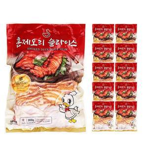 삼아 훈제오리 슬라이스 800g /냉동 한박스 (800g x 10ea)