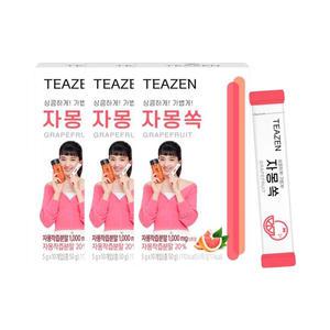 [소비기한 임박] 티젠 자몽쏙 10스틱입, 3개