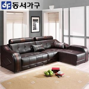 모던J1 PRIN 가죽 4인용 소파+스툴 DF901084