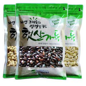 잡곡3종세트 찰흑미/찹쌀현미/찰보리500g씩 총1.5kg