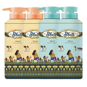 무궁화 샤워때비누 사해소금/화산송이/900ml(혼합)4개