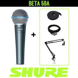 슈어 BETA58 유선 마이크 SHURE BETA58A 관절 스탠드 패키지