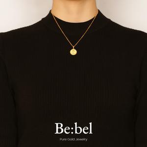[비벨] 순금 목걸이 24k 여자 디자인 코인2 7.5g 두돈 2돈