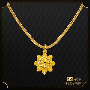 153골드 [최신]24K 순금 스텔라 팔각별 목걸이 5돈 18.75g목걸이 . 이태리폭스체인. 최고급컷팅기술.