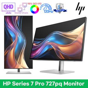 HP 시리즈 7 Pro 727pq QHD 모니터 IPS Black/400nits/98% DCI-P3/3년워런티/HDR 400/120Hz/2000:1명암