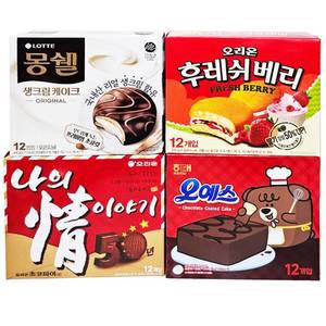 간식 과자 몽쉘 초코파이 후레쉬베리 오예스 (총 48개입 / 파이 4종세트)