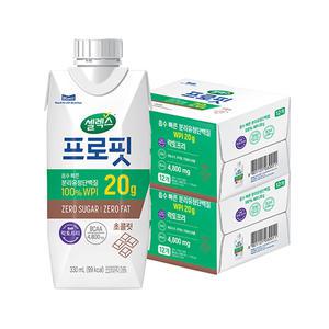 셀렉스 프로핏 웨이프로틴 초콜릿, 330ml, 24개