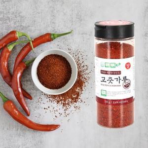 [자연애] 청양초 매운맛 국내산 고추가루 120g 간편 용기형 국물용