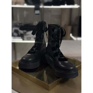 [파주점][에고이스트][에고이스트]금속장식 레이스업 미들부츠(ER1AS660)