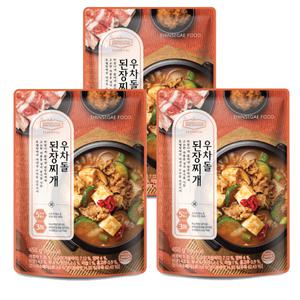 호텔컬렉션 에센셜 우차돌 된장찌개 450g x 3팩