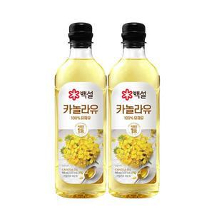 [CJ]백설 카놀라유 900ml x2개