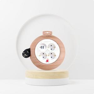 [세이즈]러그박스 3구 USB 2포트 원형 멀티탭 3M 우드 추천