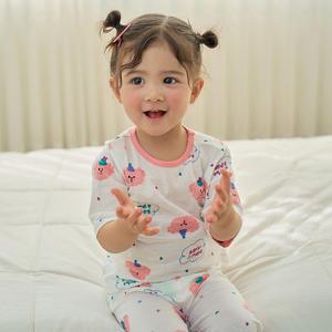 코튼퍼피 칠부내의 유아 아기 아동 실내복 잠옷 내복 코디아이 25SS