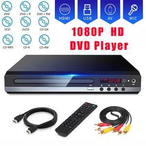 DVD 플레이어 블루레이 HD 1080P 고화질 CD EVD VCD AV HDMI 출력 포함 TV KTV 파티용 마이크 USB