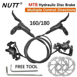 너트 유압 브레이크 MTB 자전거 디스크 브레이크 레버 160MM 180MM 로터 Magura 오일 전면 후면 캘리퍼스