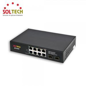 솔텍 SOLTECH SFC450R 스위칭 허브 8포트 1000Mbps +2SFP
