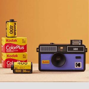 KODAK i60 카메라 35mm 필름 재사용 가능한 카메라(플래시 라이트 포함) 파란색/노란색/버드 옵션 135-36 3