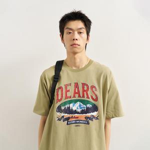 UNISEX DEARS 루즈핏 반팔티 [KHAKI] / SBE2U01013-MAN