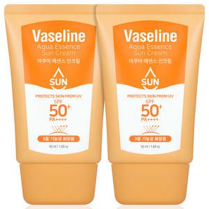 C2Y 바세린 에센스 선크림 50ml 2개 수분 자외선차단제 SPF50+ PA++++
