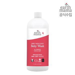 [얼스마마]심플리 논센트 베이비 워시 1,000ml(리필용, 500ml 2배 용량, 무향)