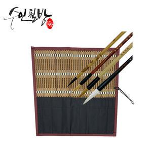수인필방 캘리붓 4종세트-붓,서예붓,겸호필,캘리붓,캘리그라피붓,세필붓,붓말이,캘리그라피재료,붓추천