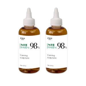 JHP 녹초엽 비듬 가려움 헤어 두피토닉 100ml 2개 헤어에센스 두피케어  / 끈적임없이 상쾌한발림