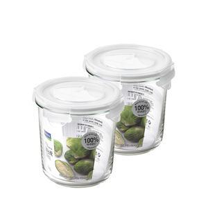 글라스락 클래식 화이트에디션 원형 냉장고도어 720ml, 2조, 1개