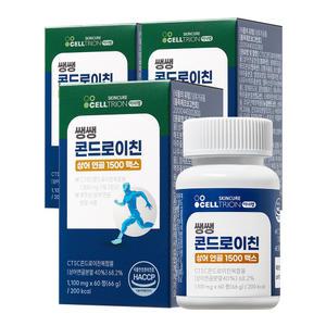 이너랩 [ ] 쌩쌩 콘드로이친 상어연골 1500 맥스 60정, 3개