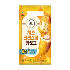 [냉동] CJ 고메 치즈크리스피핫도그 340g+크리스피핫도그 400g