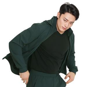 아센티 남성 쿨 스판 자켓 등산 작업 운동 러닝 트레이닝 후드 탈부착 집업 358