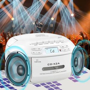시디플레이어 블루투스 붐박스 CD 카세트 FM 라디오 테이프 휴대용 CD 플레이어 학생 학습 U 디스크 MP3 스테레오 음악 플레이어