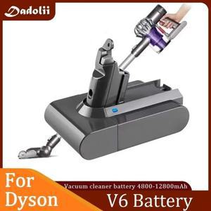 다이슨 호환 V6 배터리 용 새 21.6V 12800mAh 리튬 이온 DC58 DC61 진공 청소기 SV09