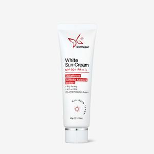 더마겐 화이트 선크림 50g 1개 예민피부 3중 기능성 무기자차 썬크림