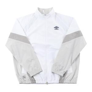 엄브로 공용 팝러쉬 컬러블럭 스탠넥 바람막이 자켓 UQ123CJK31 WHT