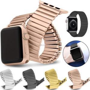 Apple Watch 용 탄성 밴드 8 9 7 45mm Ultra2 6 5 4 SE 스테인레스 스틸 스트랩 스포츠 팔찌
