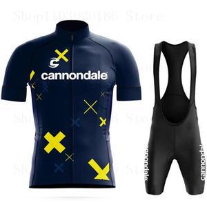 사이클 의류 Cannondale 사이클링 저지 세트 여름 자전거 정장 고속 건조  반바지 의류 MT Maillot Ropa Ci